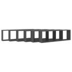 vidaXL Cube Wall Shelves 6 Pieces Grey 100 x 15 x 30 cm in Particle Board