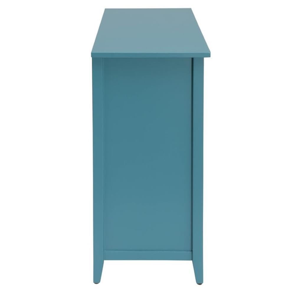 ACME Flavius 6 Drawers Accent Wood Chest in Turquoise Teal