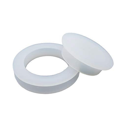 Dgq Silicon Rubber Umbrella Table Hole Ring & Cap Set For 2' Standard Table Hole- 1 Pack - Patio Table Umbrella Thicker Hole Ri