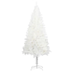 vidaXL 7ft Lifelike Artificial Christmas Tree with Adjustable Branches, Weather-Resistant for Indoor & Outdoor Use, Economical Choice - White