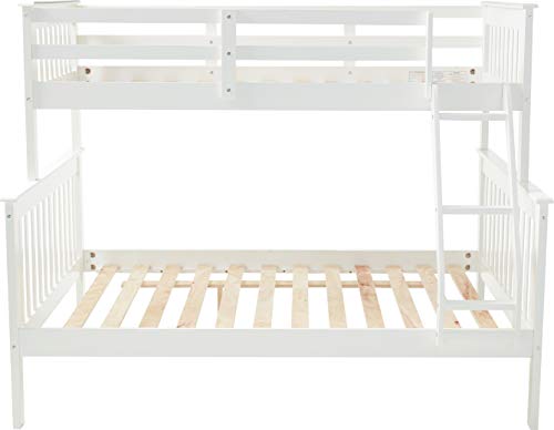 Donco Kids 122-3-Tfw Mission Bunk Bed, Twin/Full, White