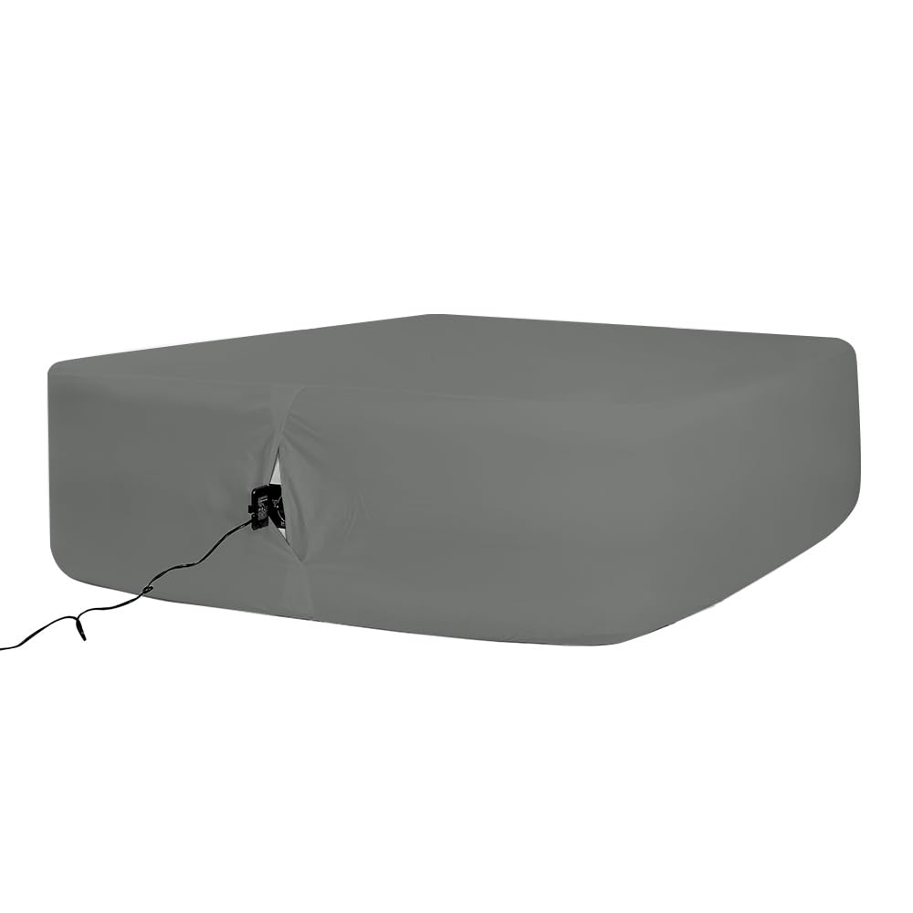 Bedecor Air Bed Sheets For Mattress Cover Removable Bed And Elastic Band Super Soft And Breathable & Deep Up To 21' Dark Gray Q
