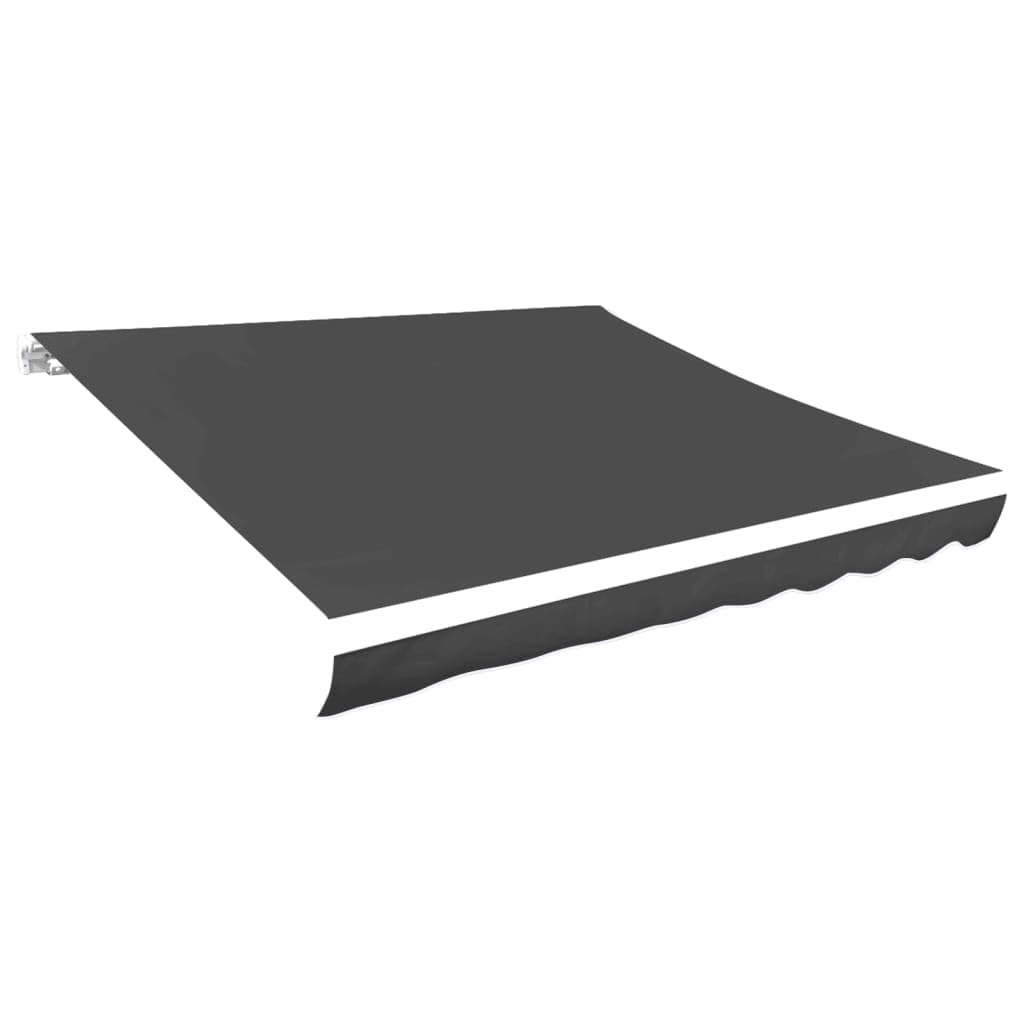 vidaXL Weatherproof Awning Top Sunshade - Anti-Fade Polyester Garden Patio Shade, 157.5&quot; x 118.1&quot; - Anthracite