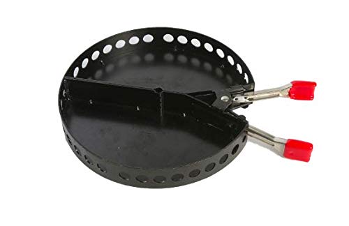 Campmaid Charcoal Holder - Durable Charcoal Basket For Outdoor Grill Or Camp Kitchen Equipment - Charcoal Container & Adjustable