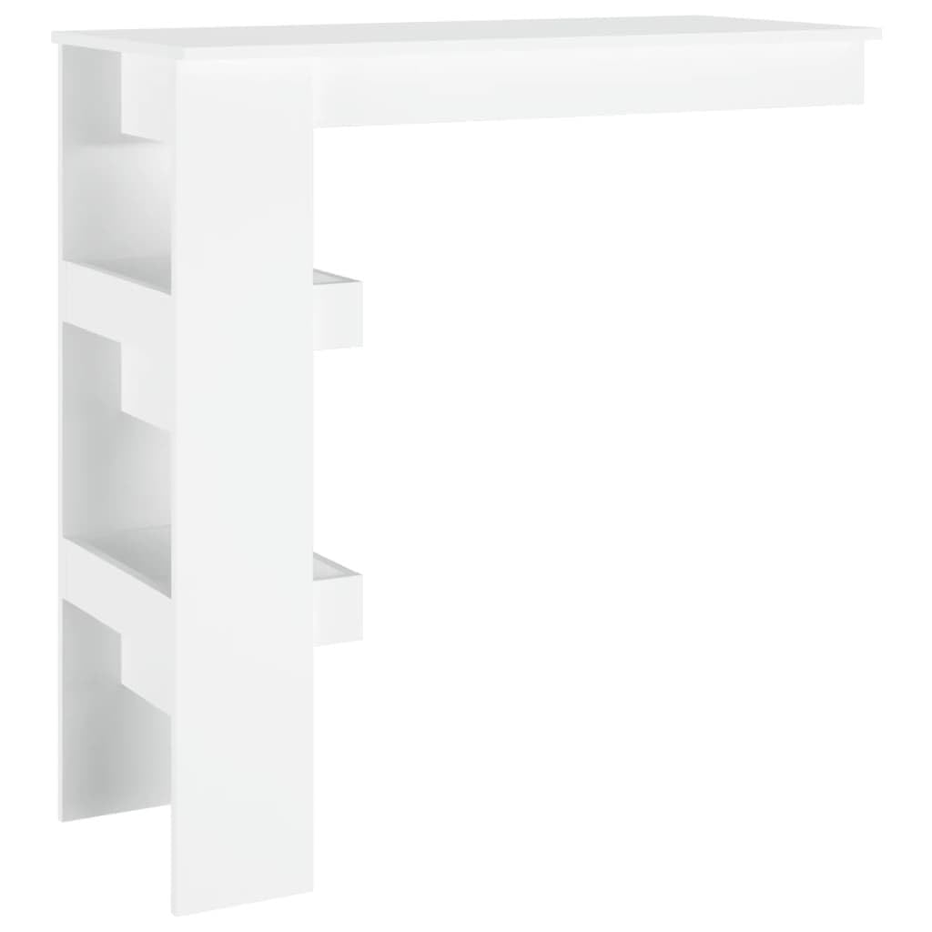 Wall Bar Table White 40.2&quot;X17.7&quot;X40.7&quot; Engineered Wood