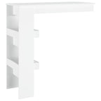 Wall Bar Table White 40.2"X17.7"X40.7" Engineered Wood