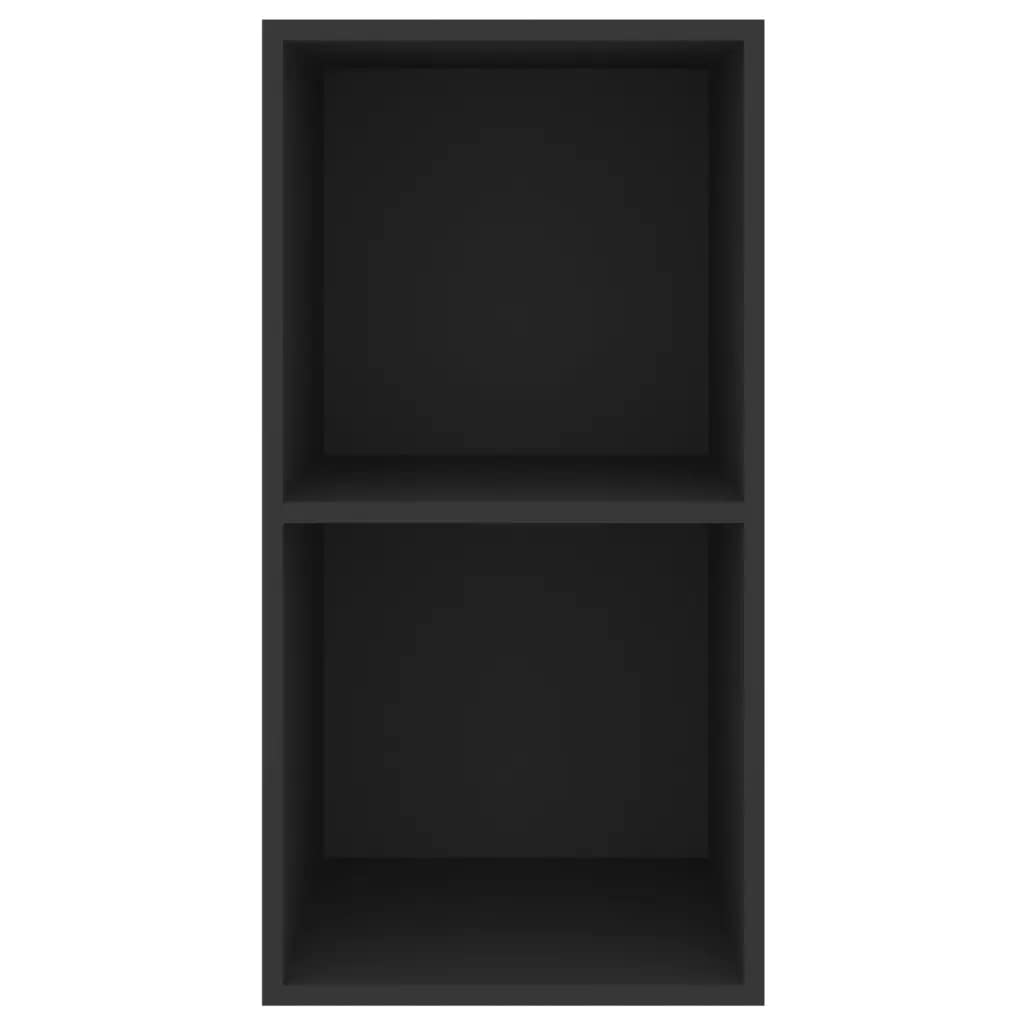 NusGear Wall-Mounted TV Cabinet Black 14.6&quot;x14.6&quot;x28.3&quot; Chipboard