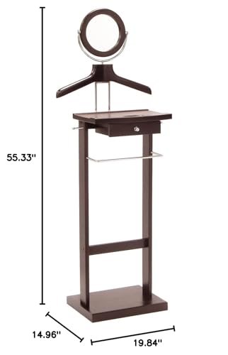 Winsome Wood Valet Stand With Wood Base, Dark Espresso (92155)
