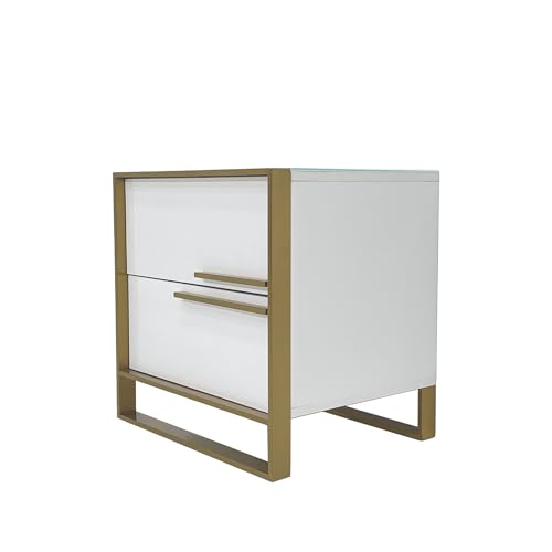 Neos Modern Furniture Nightstand, White