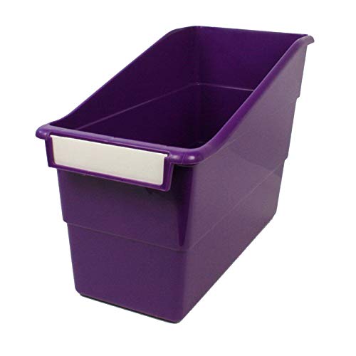 Romanoff Products ROM77206BN Purple Shelf File with Label Holder - 6 Each