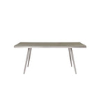 Pangea Home Chelsea 30" Modern Aluminum Dining Table in Slate Gray