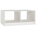 vidaXL Coffee Table White 29.5"x19.7"x13.2" Solid Pinewood