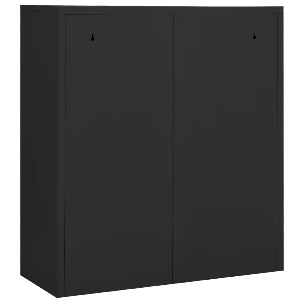 Vidaxl Office Cabinet Anthracite 35.4"X15.7"X40.2" Steel