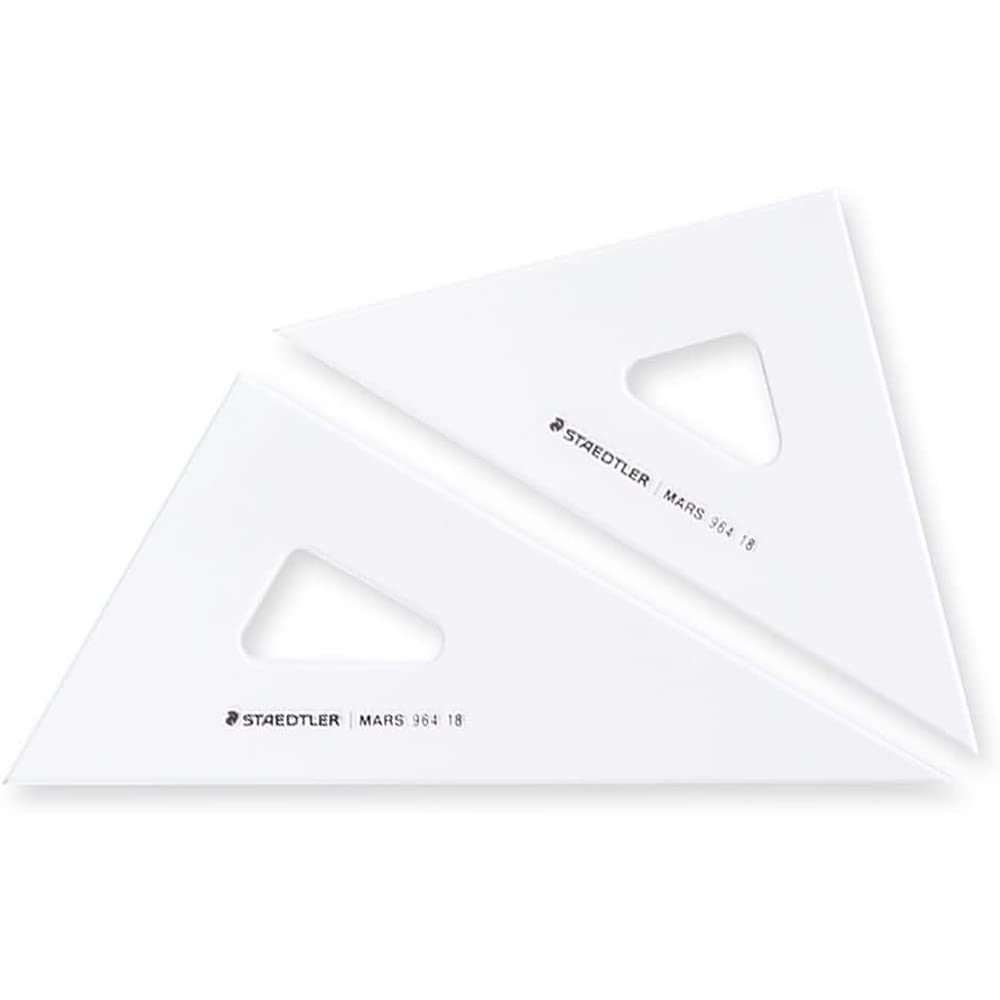 Staedtler 964 18 Triangular Ruler Drawing Set Mars 7.1 Inches (18 Cm)