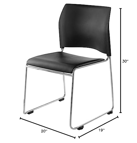 NPS 8700 Series Cafetorium Plush Vinyl Stack Chair