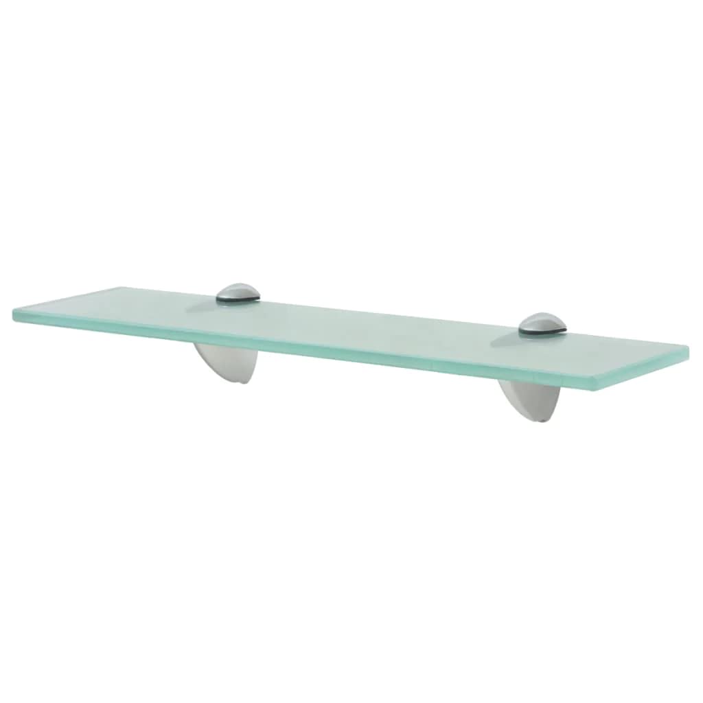 vidaXL Floating Shelves 2 pcs Glass 11.8&quot;x3.9&quot; 0.3&quot;