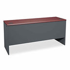 Hon 38000 Series Kneespace Credenza, 72W X 24D X 29.5H, Mahogany/Charcoal