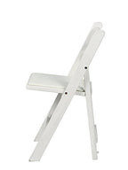 Commercial Seating Products Resin White Folding Chairs, 1-Pack