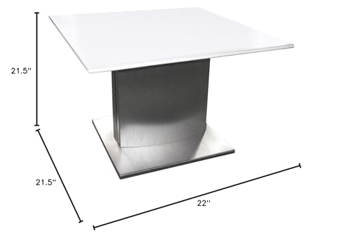 Neos Modern Furniture ET401WH End Table, White