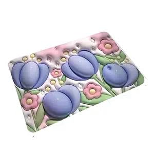 Bloomea Colorful 3D Design Floral Printed Soft AntiSlip Floor Mat for Living Room, Bedroom, Kitchen & Bathroom Dcor