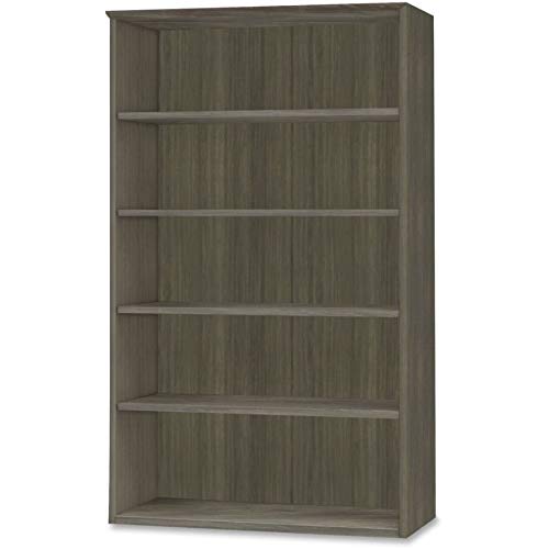 Safco Gray Steel Laminate Trapezoid 5 Shelf Bookcase - Durable, Adjustable, and Reliable Home Office Storage