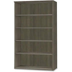 Safco Gray Steel Laminate Trapezoid 5 Shelf Bookcase - Durable, Adjustable, and Reliable Home Office Storage