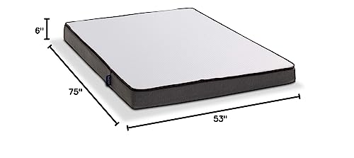 Baxton Studio Emery 6-Inch Dual Layered Hypoallergenic Full Size Memory Foam Mattress