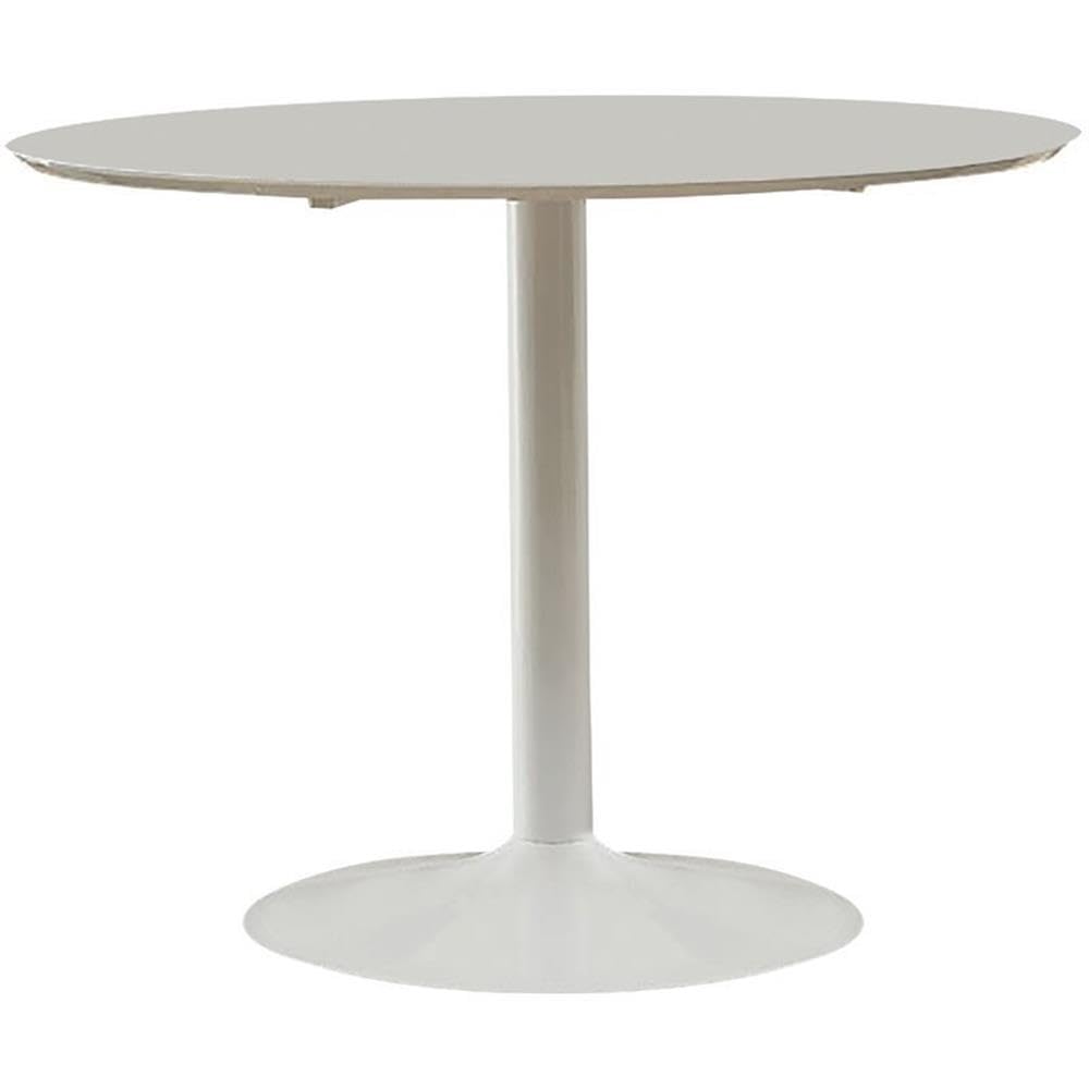 Coaster Round Dining Table in White 105261