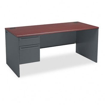 Hon- 38000 Series Single Pedestal Desk For &quot;L&quot; Workstation ,66X30 ,S/Ped ,Lf ,Myccl (Pack Of 2