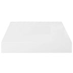 Vidaxl Floating Wall Shelf High Gloss White 9.1''X9.3''X1.5'' Mdf
