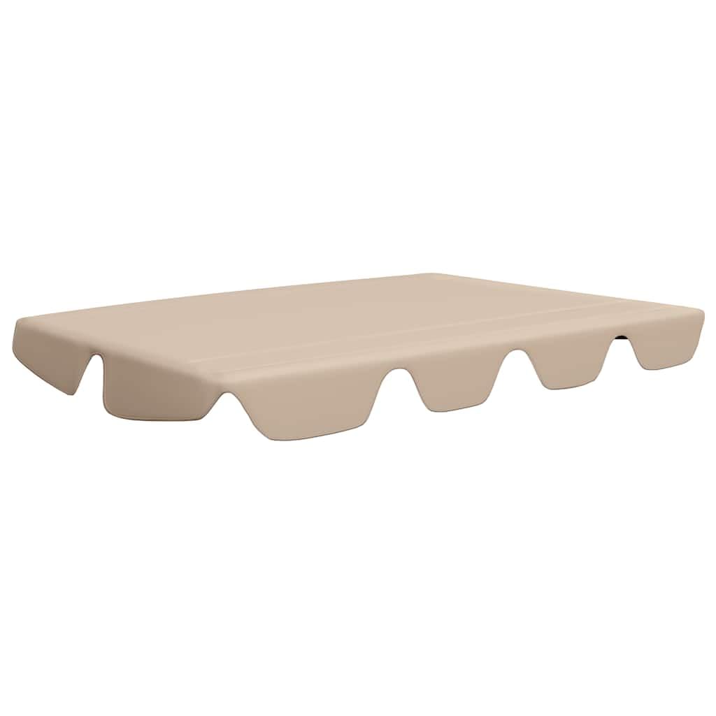 Great-hyc Replacement Canopy for Garden Swing Beige 89&quot;x73.2&quot; 270 g/m2