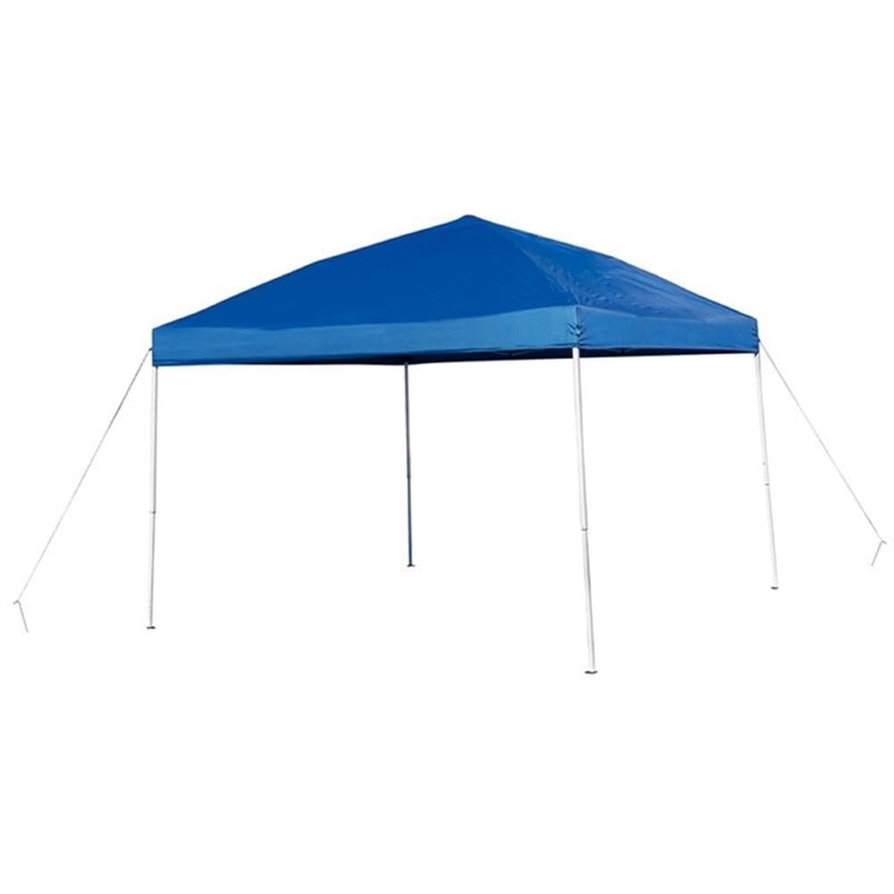 Flash Furniture Harris 10'X10' Blue Outdoor Pop Up Event Slanted Leg Canopy Tent With Carry Bag