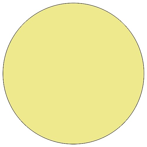 Flash Furniture Wren 42'' Round Yellow Thermal Laminate Activity Table - Standard Height Adjustable Legs