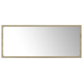 vidaXL Bathroom Mirror with Contemporary Design, Sonoma Oak Finish, Made of Engineally Provide a Unique Environment to Display Your Decor.
