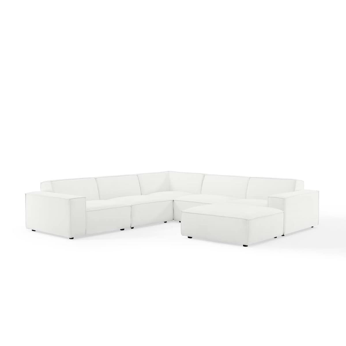 Modway Furniture Eei-4118-Whi Restore Sectional Sofa White - 6 Piece
