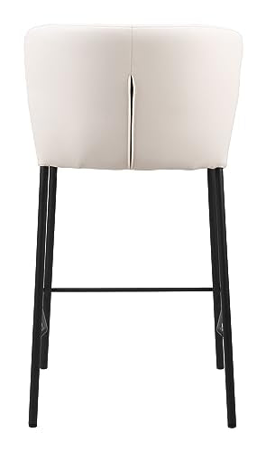 Zuo Linz Counter Stool Cream