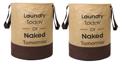 Laundry Bag 45L Durable And Collapsible Laundry Bag With Handles Clothes & Toys Storage Foldable bags For Dirty Clothes (pack of