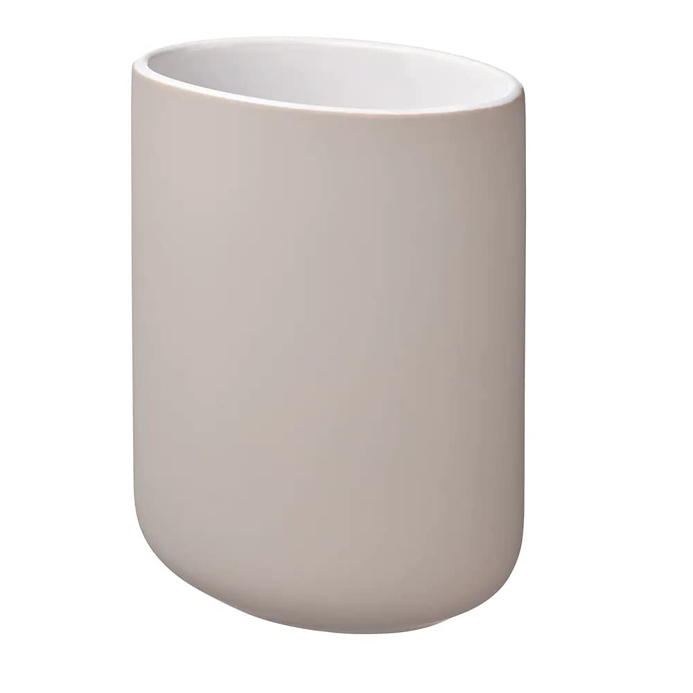 IKEA Stoneware Tssp Toothbrush Holder, Beige (Heigth : 11 Cm)
