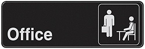 Office Sign Blk 3X9'