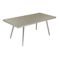 Pangea Home Chelsea 30" Modern Aluminum Dining Table in Slate Gray