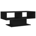vidaXL Coffee Table Black 40.7"x19.7"x17.5" Engineered Wood