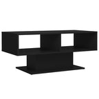 vidaXL Coffee Table Black 40.7"x19.7"x17.5" Engineered Wood