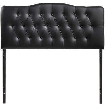 Modway Annabel Vinyl Headboard In Black - Full