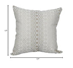 Blazing Needles Square Polyester Jacquard Throw Pillow, 17", Torero Dune
