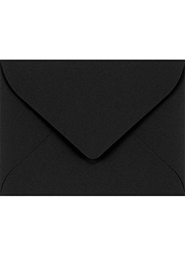 Luxpaper #17 Mini Envelopes | 2 11/16' X 3 11/16' | Midnight Black | 80Lb. Text | 250 Qty