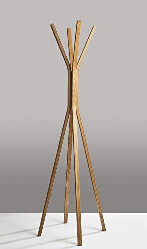 HomeRoots 16.5' X 16.5' X 68.25' Natural Coat Rack