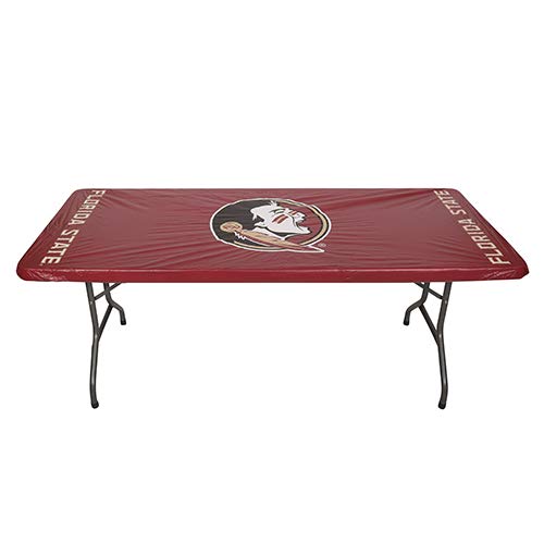 Collegiate Kwik-Covers Rectangle Plastic Table Covers, Bundle Of 2 (Florida State University, 8')