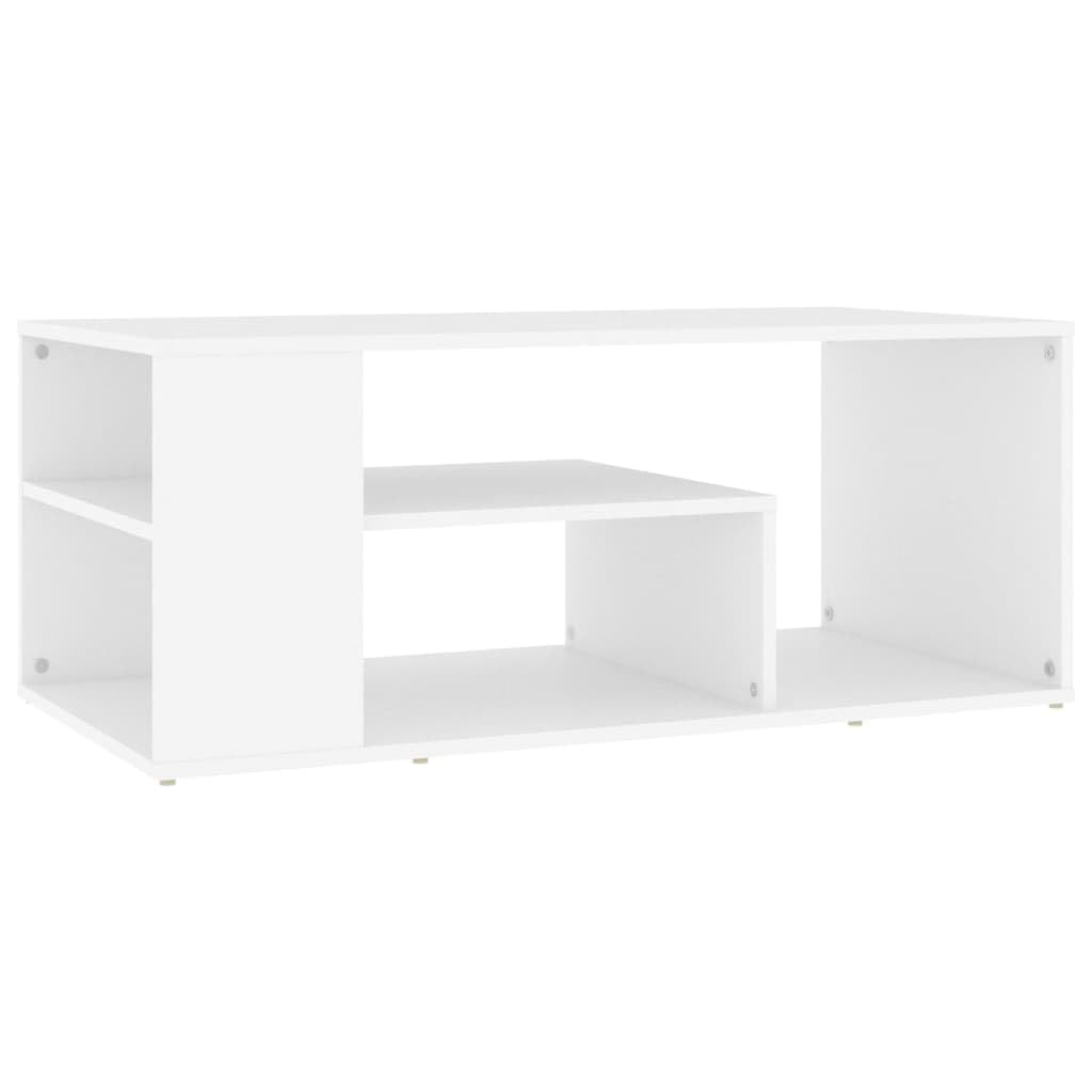 vidaXL Coffee Table White Engineered Wood Side Sofa Tea Couch Table Furniture