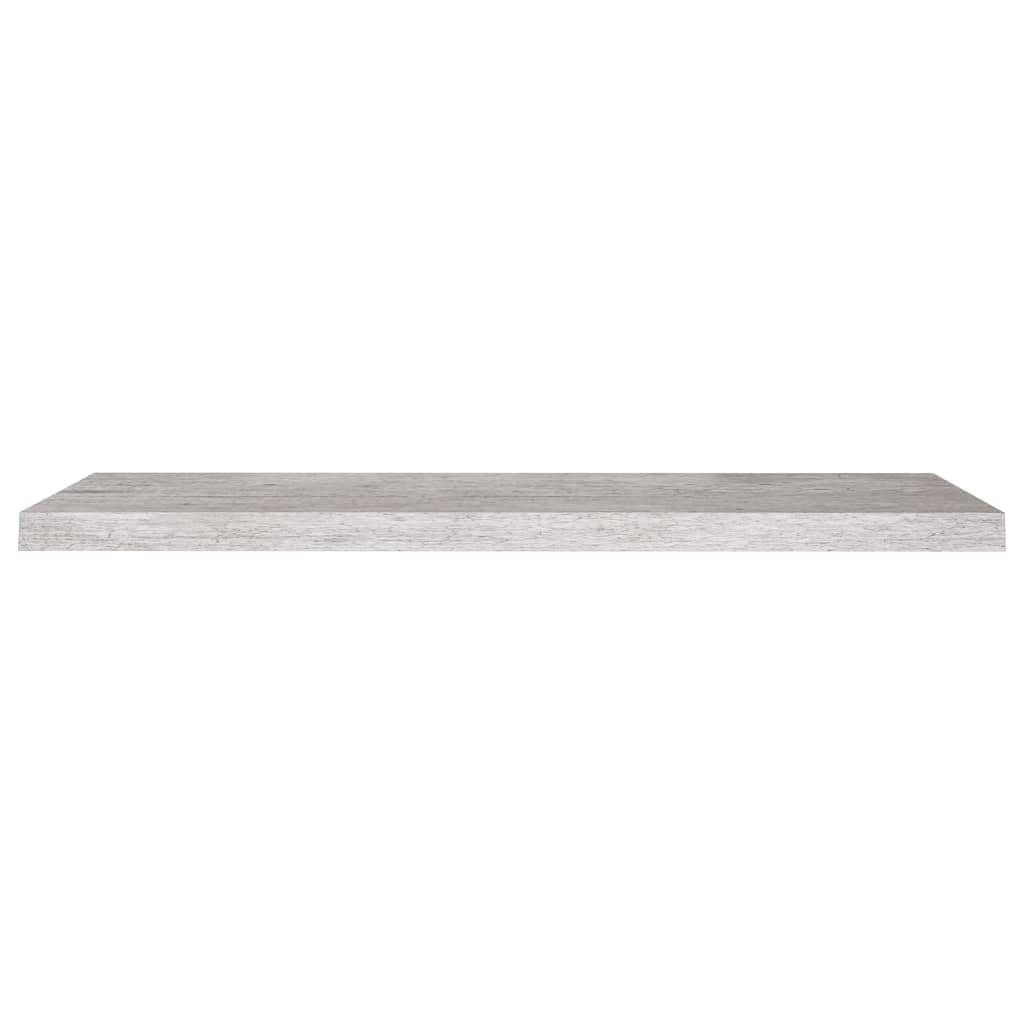 vidaXL Floating Wall Shelf in Concrete Gray - Modern Decorative Storage Shelf Made of Honeycomb MDF and Metal Frame - Size 35.4&quot;x9.3&quot;x1.5&quot;