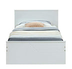 Acme Ragna Wooden Twin Panel Bed In White